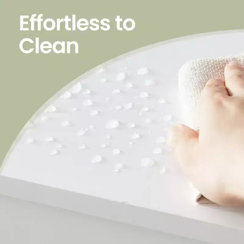 Meuble de rangement sur pied avec 2 étagères réglables, organisateur de 23.6 Inch de large pour salle de bain et salon, blanc