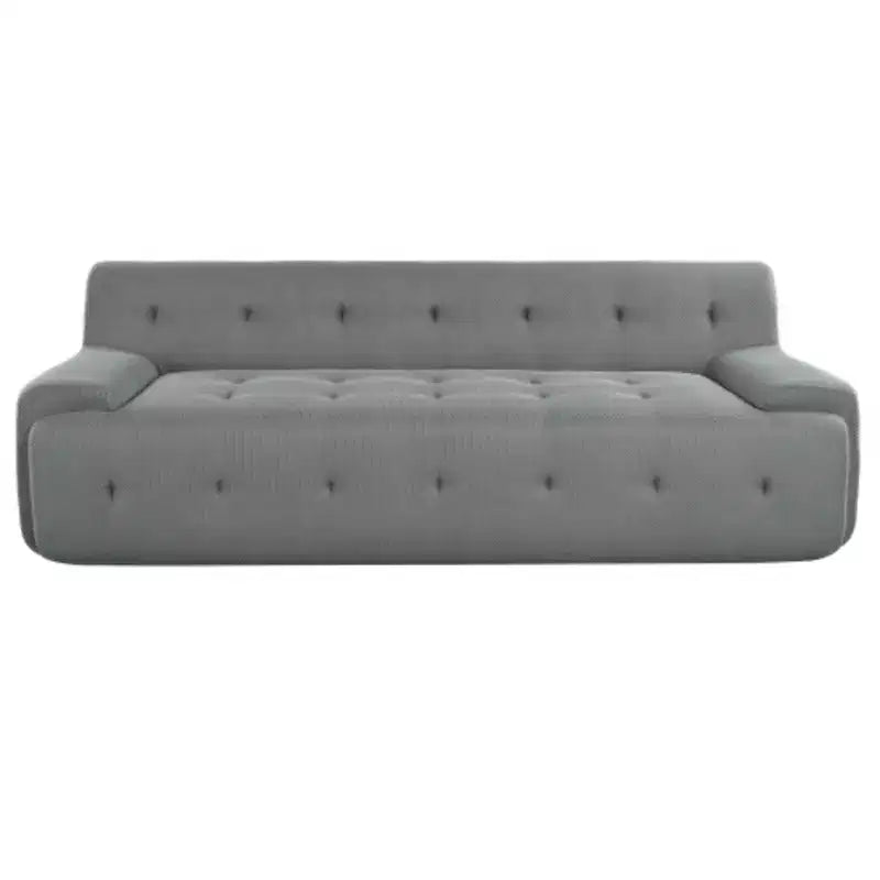 Modernes Sofa im minimalistischen Stil mit getuftetem Design und Polsterung, 3-Sitzer-Kompressionssofa für Wohnzimmer, Schlafzimmer und Apartment