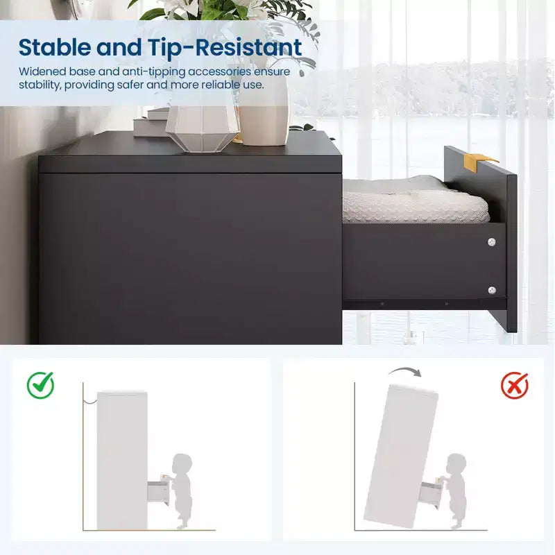 Kommode mit 4 Schubladen, gerillte moderne Kommode, 38.6, mit goldenen Griffen, vielseitiger Stauraum für Schlafzimmer, Wohnzimmer, Flur und Kinderzimmer