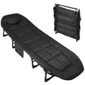 COZONY 79 Folding Camping Cot for Adults with Cushion &amp; Pillow, Portable Heavy Duty Sleeping Bed for Indoor &amp; Outdoor Use