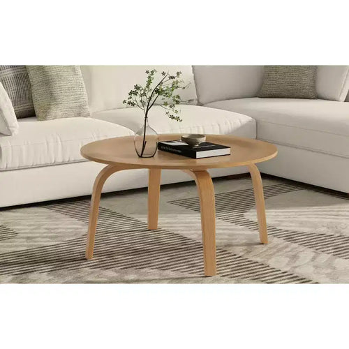 Runder, moderner Couchtisch, 34 inch breit