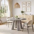 47 runder Esstisch, Küchentisch im Landhausstil für 4 Personen, Holztisch für Esszimmer, Wohnzimmer oder Küche