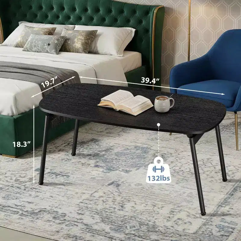 Table basse pliante d’appoint sans rangement pour le salon