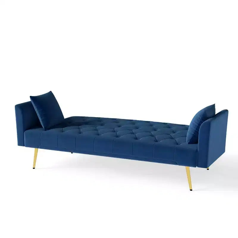 Moderner Schlafsessel aus Samt mit 3-fach verstellbarer Rückenlehne, umwandelbares Schlafsofa für kleine Wohnzimmer oder Gästezimmer