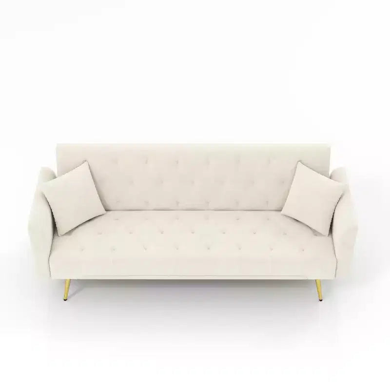 Moderner Schlafsessel aus Samt mit 3-fach verstellbarer Rückenlehne, umwandelbares Schlafsofa für kleine Wohnzimmer oder Gästezimmer