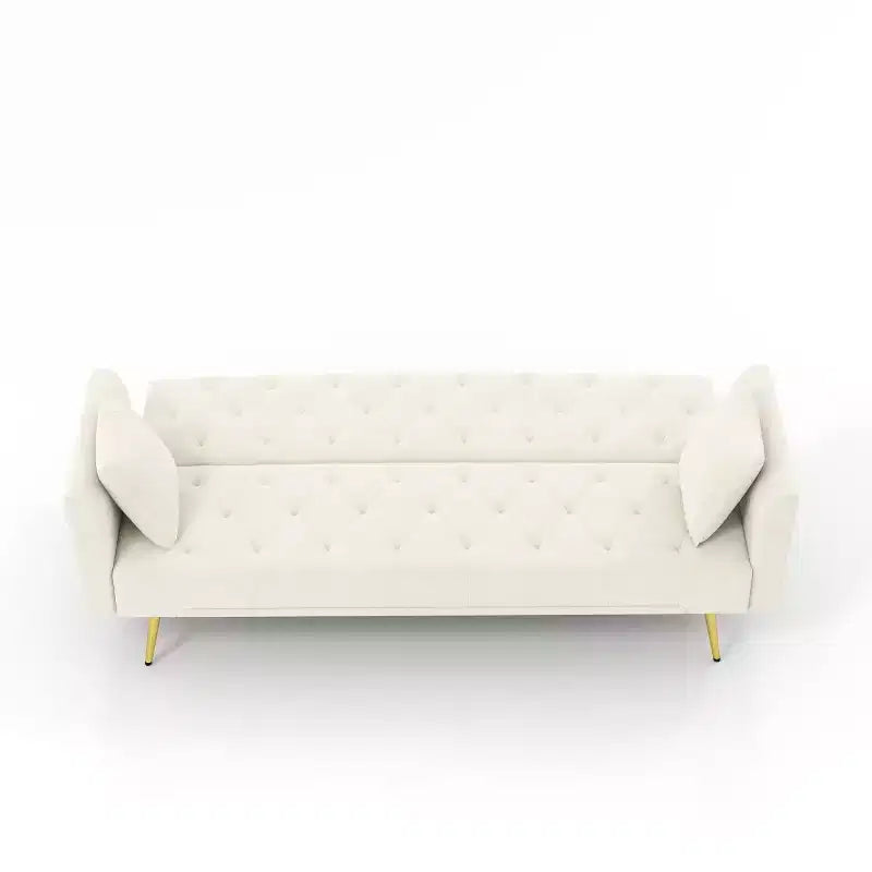 Moderner Schlafsessel aus Samt mit 3-fach verstellbarer Rückenlehne, umwandelbares Schlafsofa für kleine Wohnzimmer oder Gästezimmer